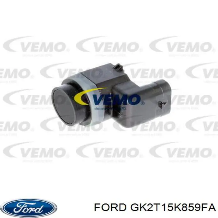 GK2T15K859FA Ford sensor dianteiro lateral de sinalização de estacionamento (sensor de estacionamento)