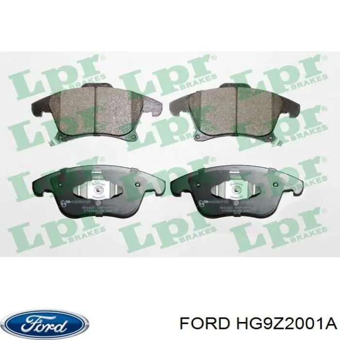 HG9Z2001A Ford sapatas do freio dianteiras de disco