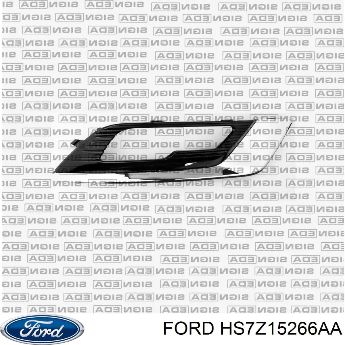 Ободок (окантовка) фары противотуманной правой Ford HS7Z15266AA цена, от 7.19 USD