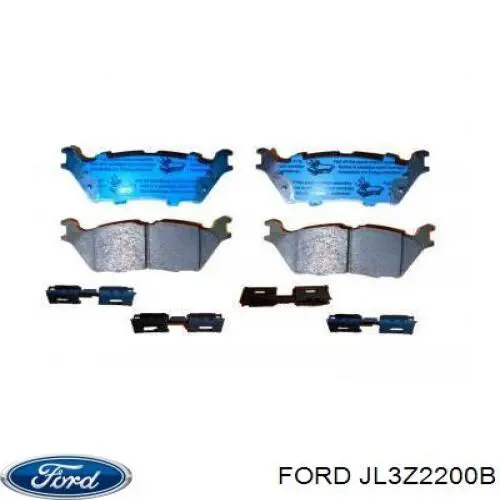 JL3Z2200B Ford sapatas do freio traseiras de disco