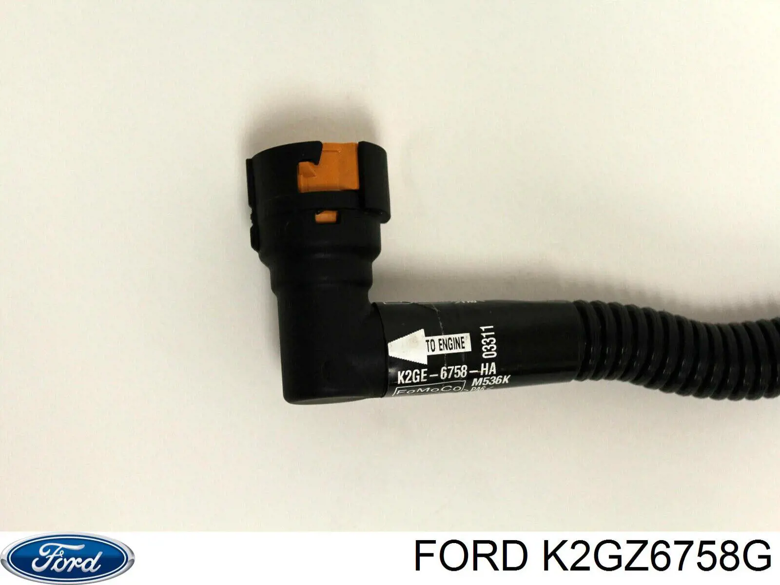 Патрубок вентиляции картерных газов K2GZ6758A Ford