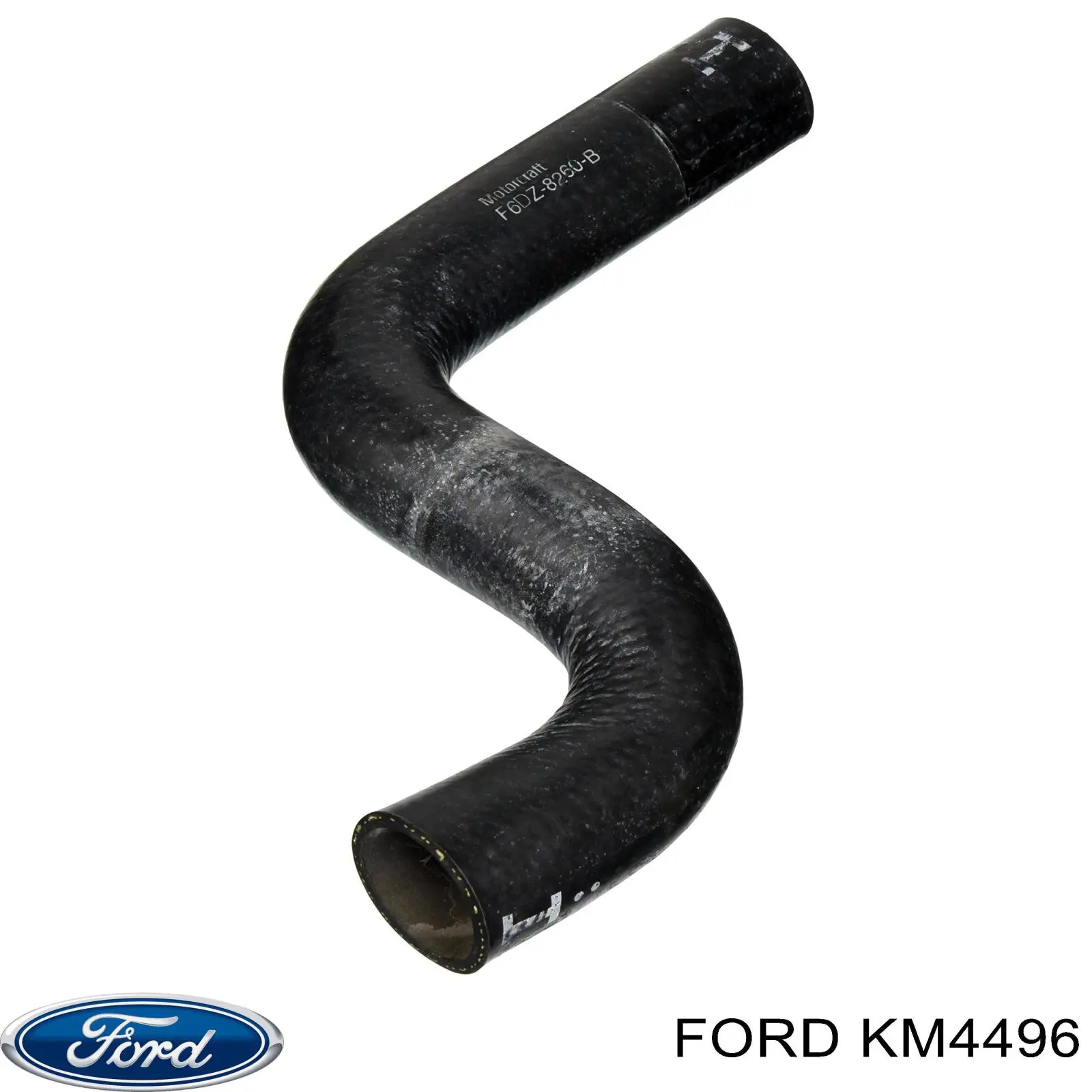 Патрубок радиатора KM4496 Ford