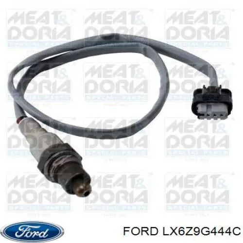 LX6Z9G444C Ford sonda lambda, sensor de oxigênio