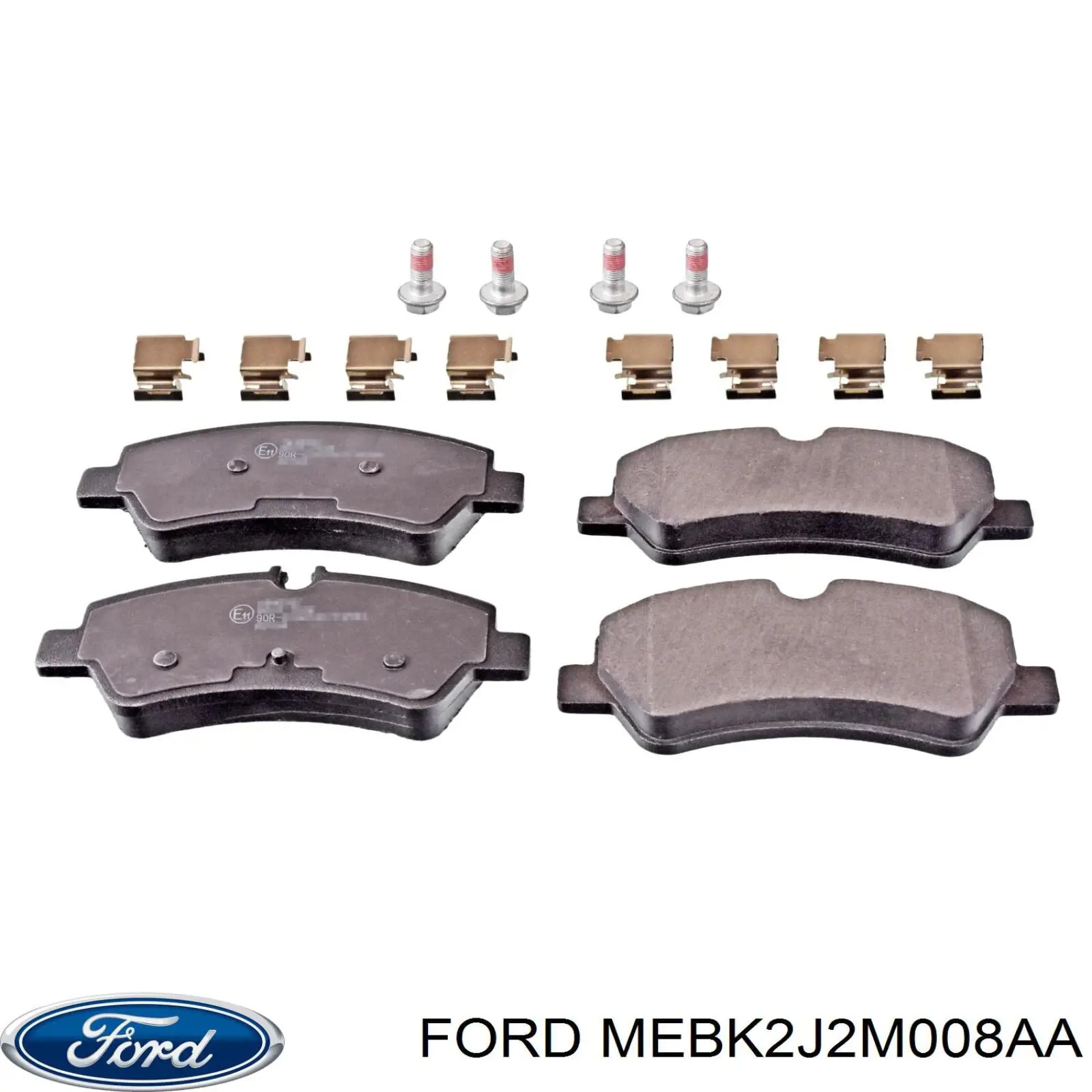 Колодки тормозные задние дисковые Ford MEBK2J2M008AA