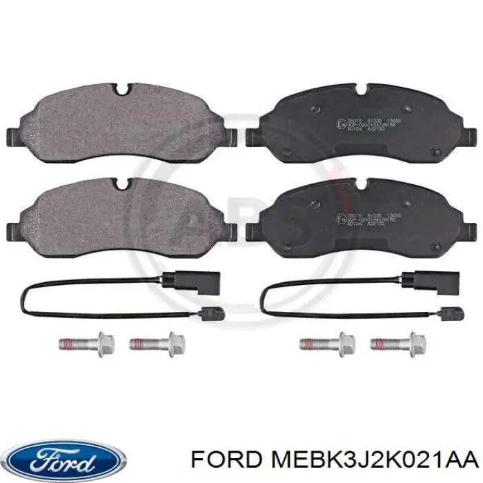 Передние тормозные колодки MEBK3J2K021AA Ford