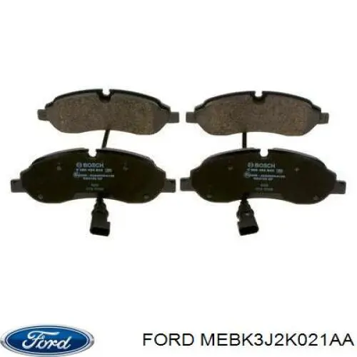 Купить MEBK3J2K021AA Ford Колодки тормозные