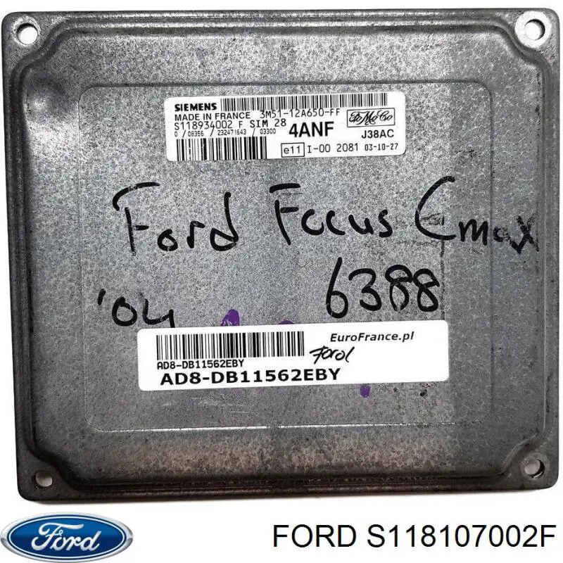  Блок управления двигателем Ford Fiesta 