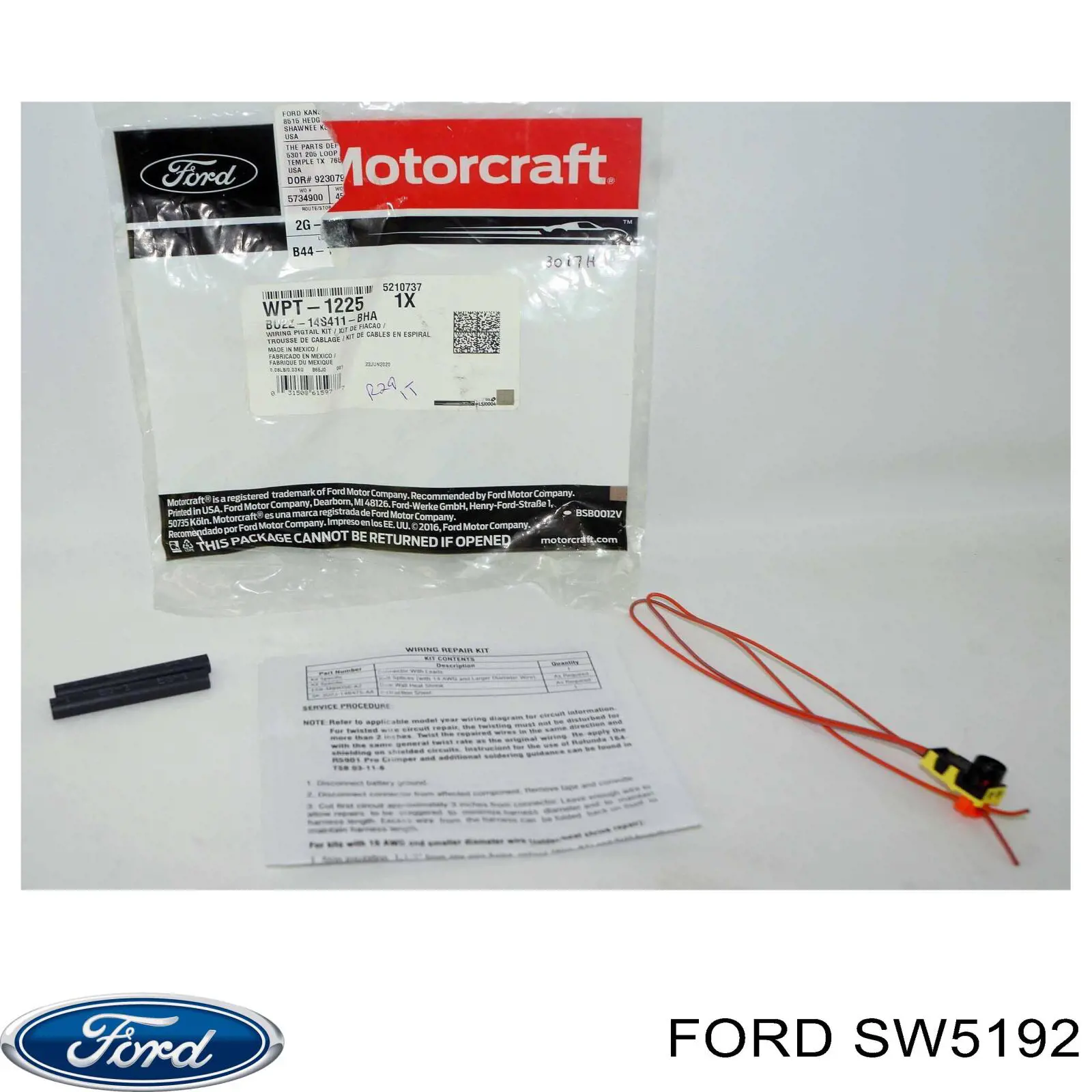 Датчик давления масла SW5192 Ford