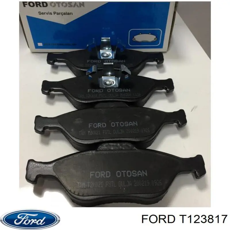 T123817 Ford колодки тормозные передние дисковые