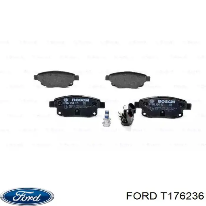 T176236 Ford задние тормозные колодки