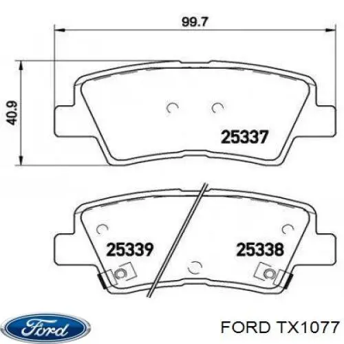Купить TX1077 Ford Привод в сборе левый