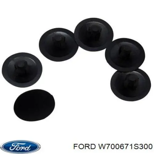 Пистон (клип) утеплителя капота W700671S300 Ford