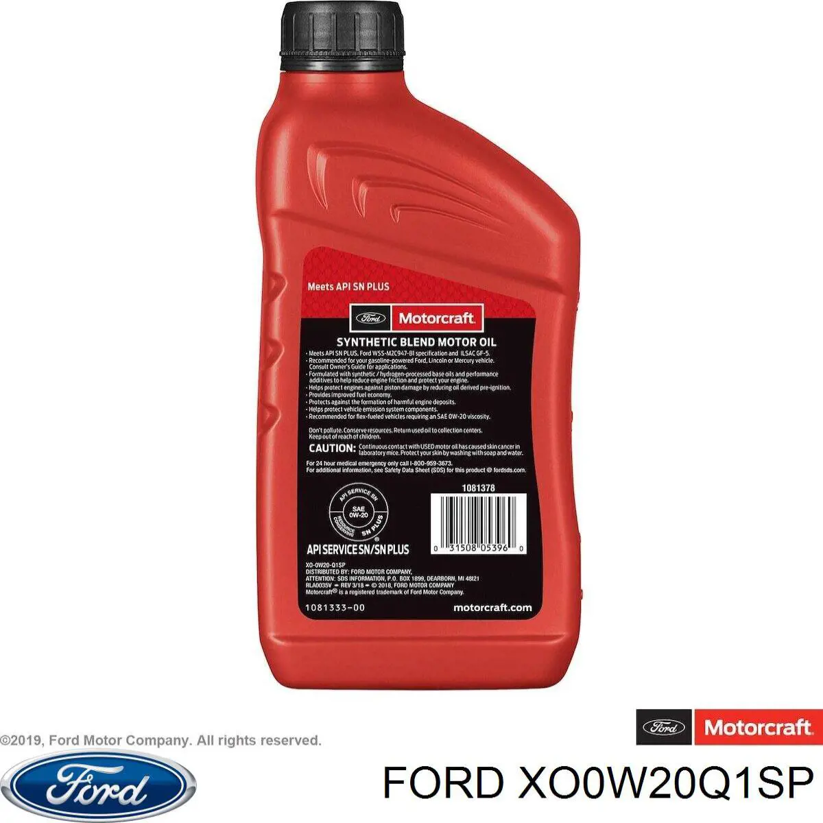 Масло моторное FORD XO0W20Q1SP