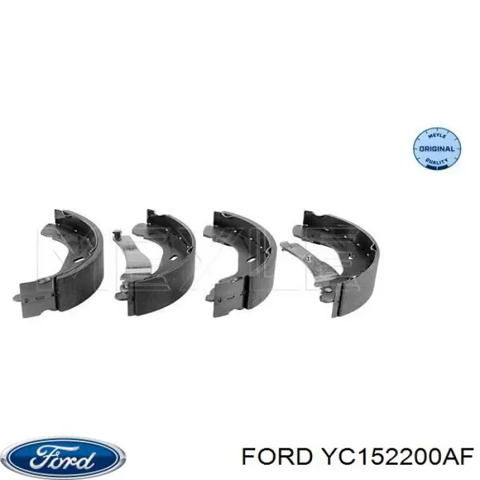 Задние барабанные колодки YC152200AF Ford