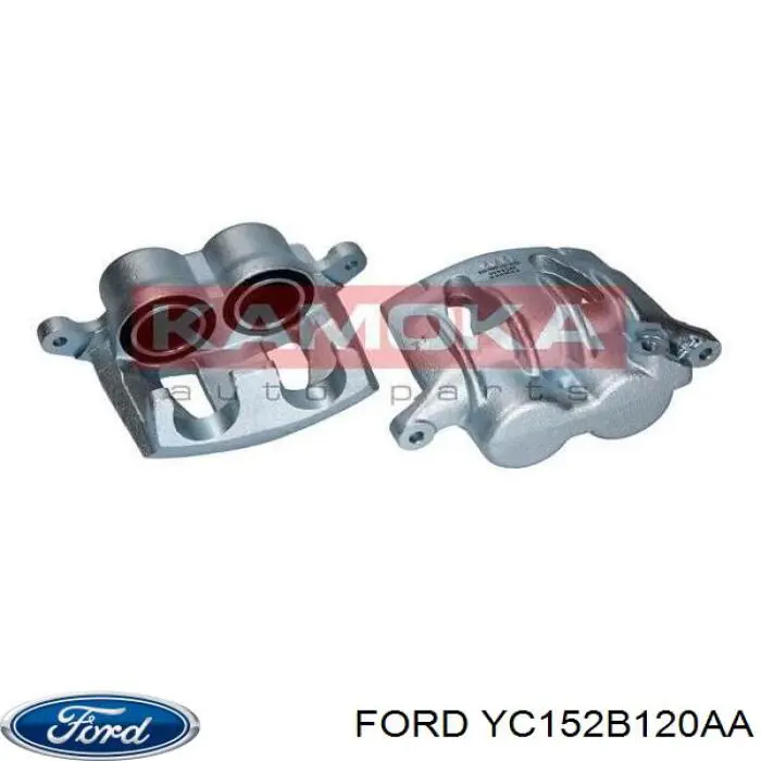 Купить YC152B120AA Ford Суппорт тормозной передний правый