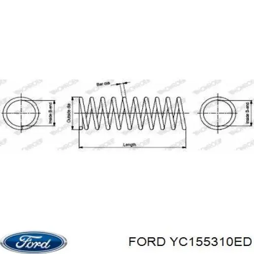 Купить YC155310ED Ford Винтовая пружина подвеска