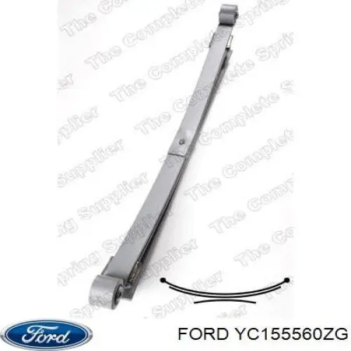 YC155560ZG Ford suspensão de lâminas traseiro