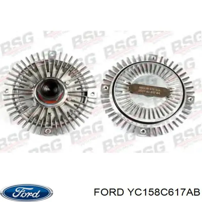 Крыльчатка радиатора охлаждения YC158C617AB Ford