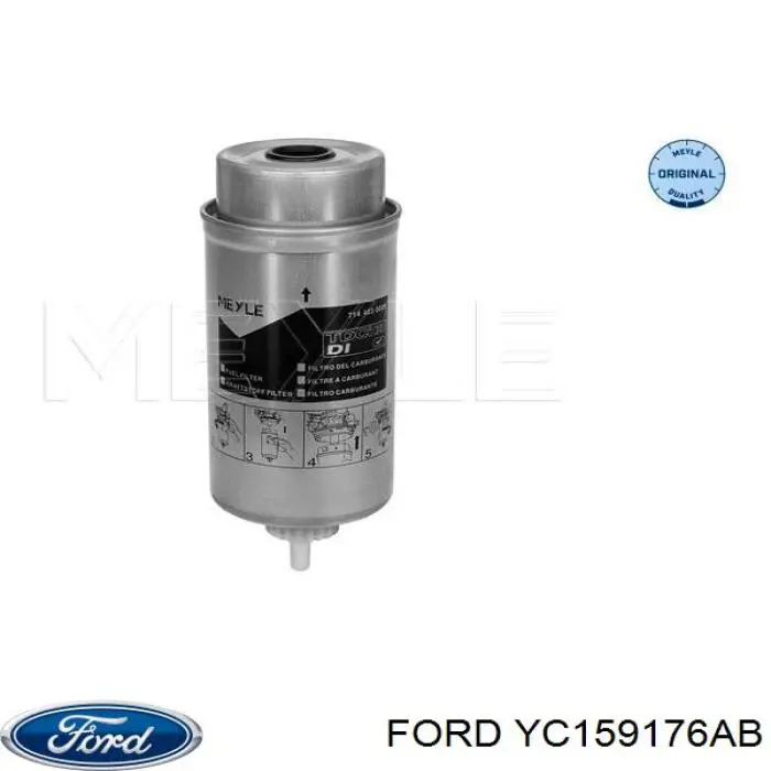 Купить YC159176AB Ford Фильтр-отстойник топлива грубой очистки