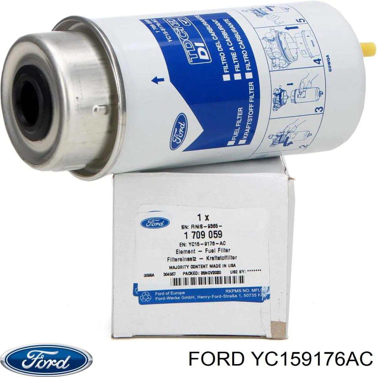 Топливный фильтр YC159176AC Ford