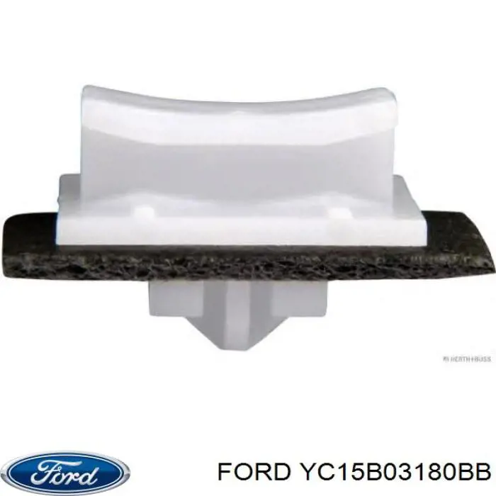 Клипса молдинга лобового стекла YC15B03180BB Ford