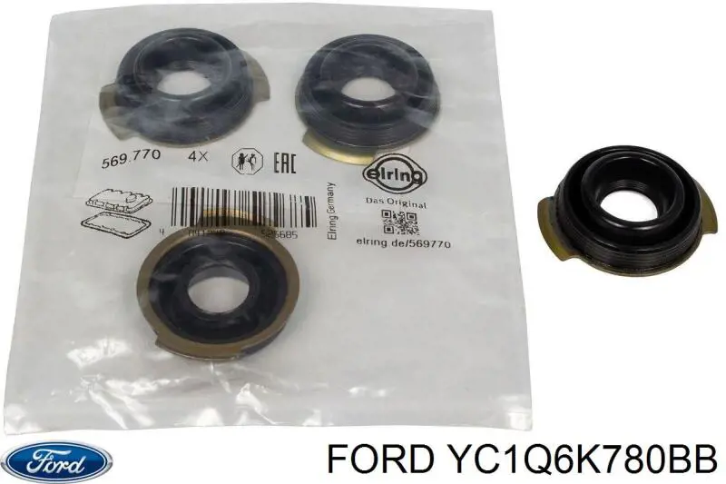 YC1Q6K780BB Ford кольцо уплотнительное свечного колодца