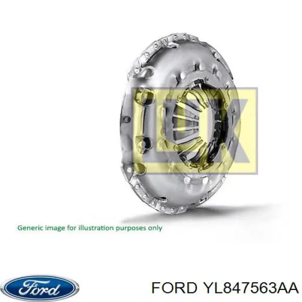 Корзина сцепления YL847563AA Ford