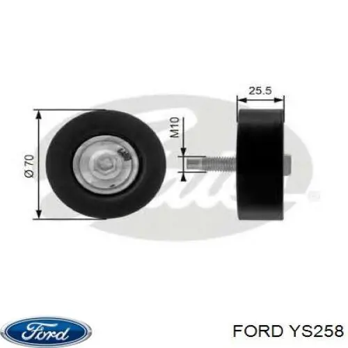 Паразитный ролик приводного ремня Hyundai/Kia 252863F300 цена, от 15.52 USD