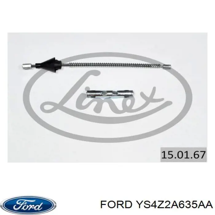 Задний трос ручника Ford YS4Z2A635AA цена, от 14.91 USD