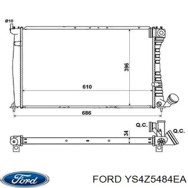 Втулка переднего стабилизатора на Ford Focus ZX3 