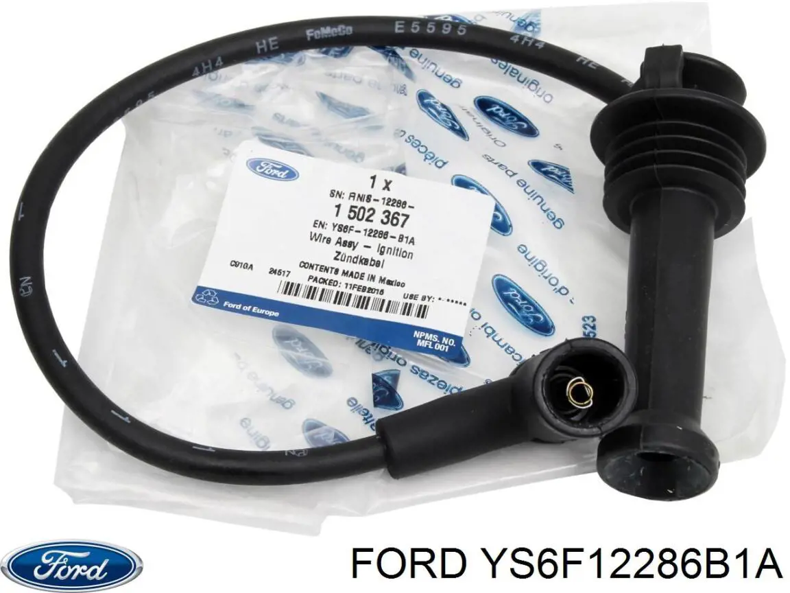 YS6F12286B1A Ford провод высоковольтный, цилиндр №1