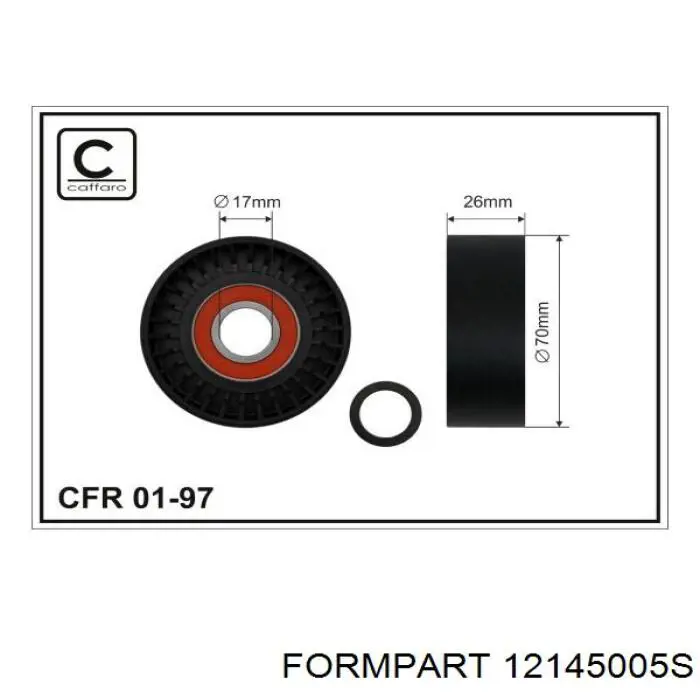 12145005S Formpart/Otoform натяжитель приводного ремня