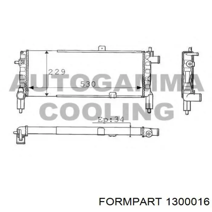 Сайлентблок переднего рычага 1300016 Formpart/Otoform