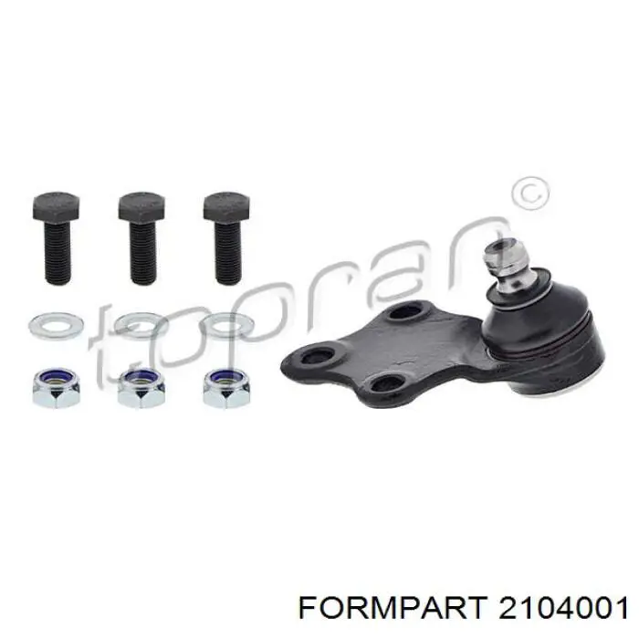 Шаровая опора, нижняя Formpart/Otoform 2104001 цена, от 5.51 USD
