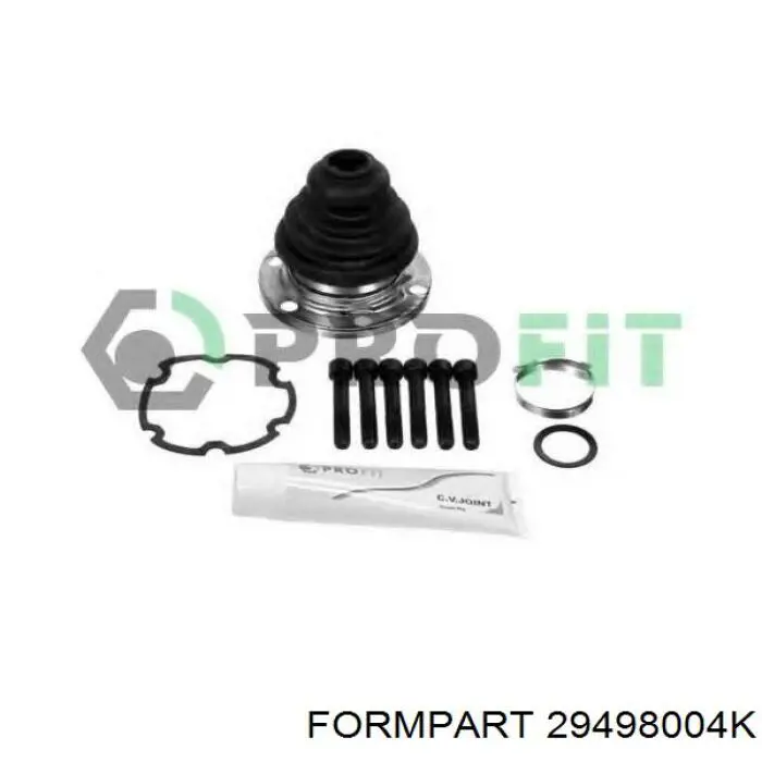 Пыльник шарнира угловых скоростей внутренний передний Formpart/Otoform 29498004K цена, от 8.44 USD