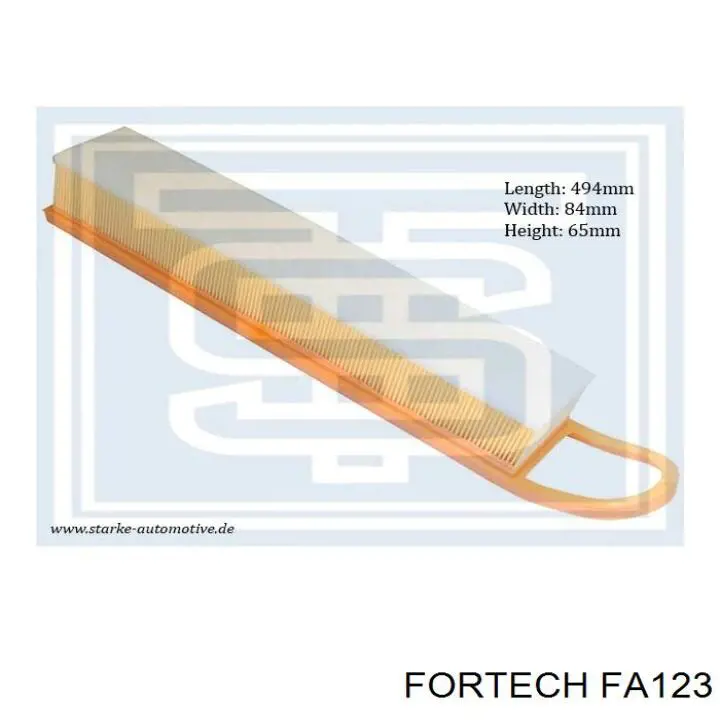 FA123 Fortech воздушный фильтр