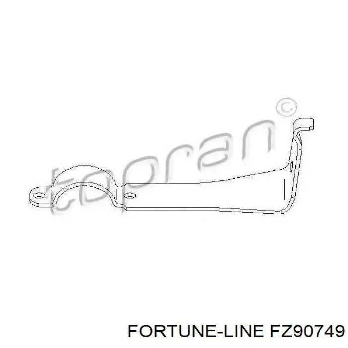 Хомут крепления втулки стабилизатора переднего Fortune Line FZ90749 цена, от 3.02 USD