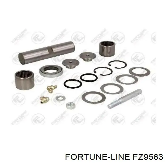 FZ9563 Fortune Line Втулка рессоры задней, металлическая