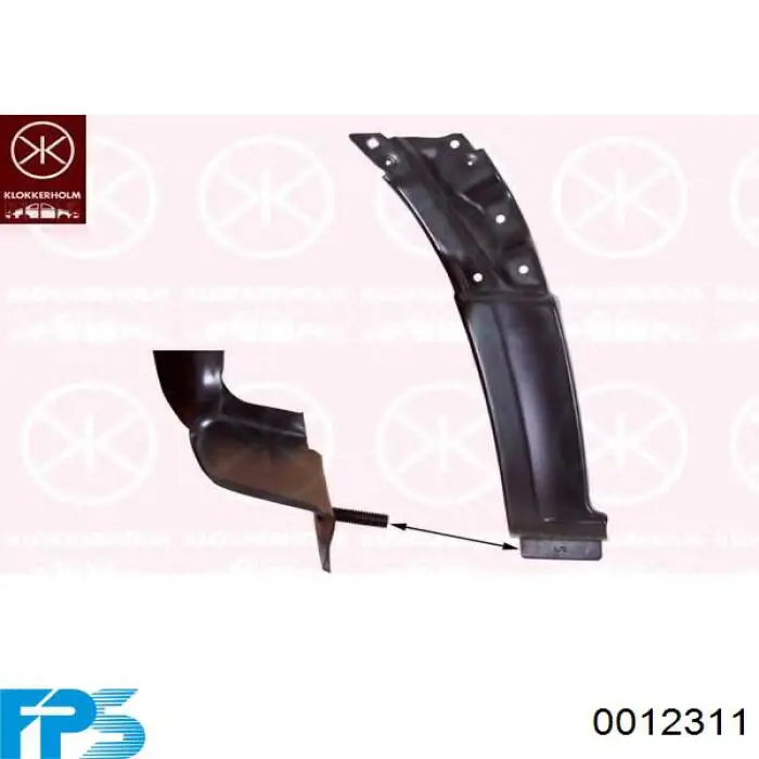 Крыло переднее левое FPS 0012311 цена, от 133.30 USD