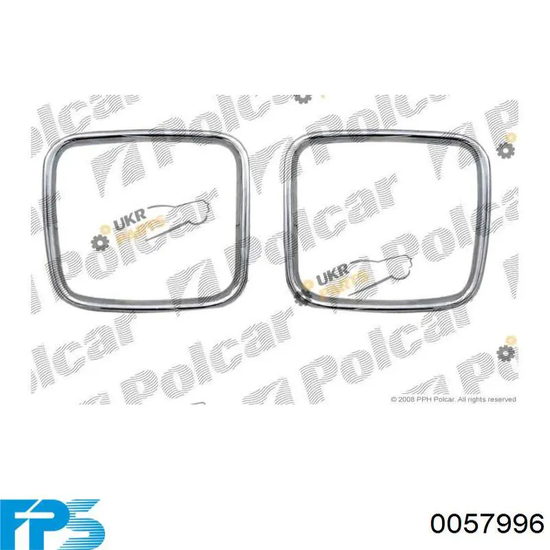 Накладка решетки радиатора правая Signeda PBM07005MR цена, от 11.23 USD