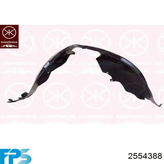 Guarda-barras direito do pára-lama dianteiro 2554388 FPS