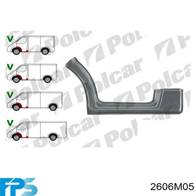 Левое боковое зеркало MR526821 Mitsubishi