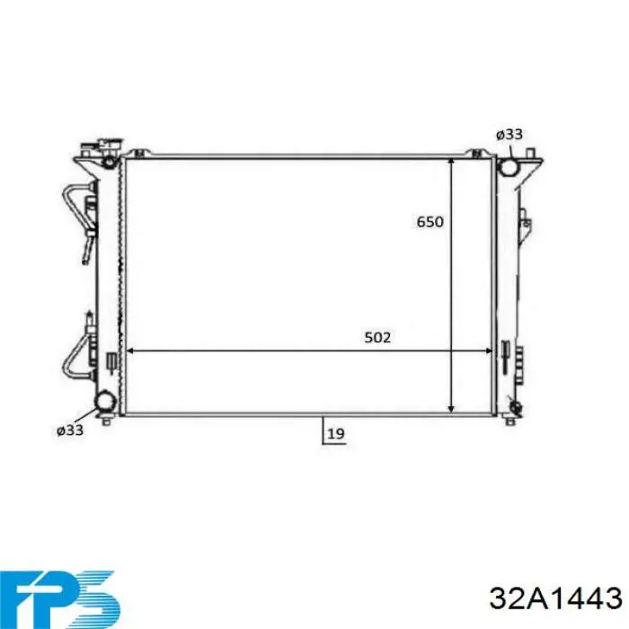Радиатор 32A1443 FPS
