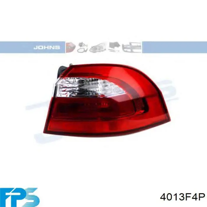 Фонарь задний правый Depo/Loro/Abakus FP4013F4E цена, от 74.89 USD