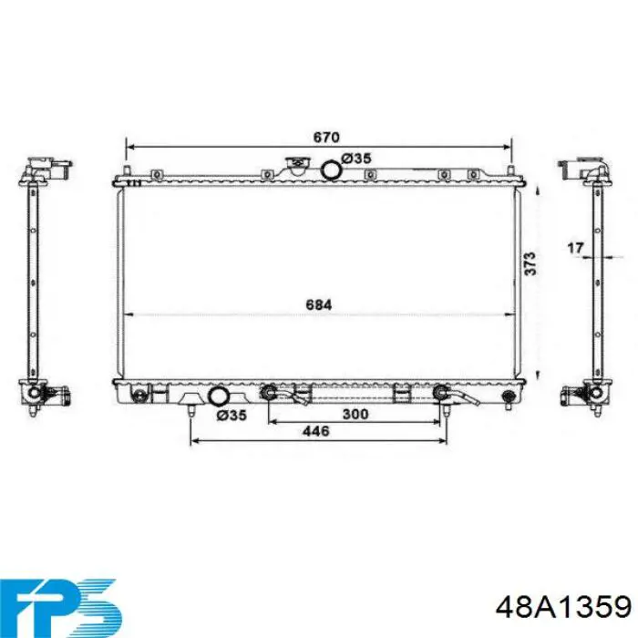 Радиатор 48A1359 FPS