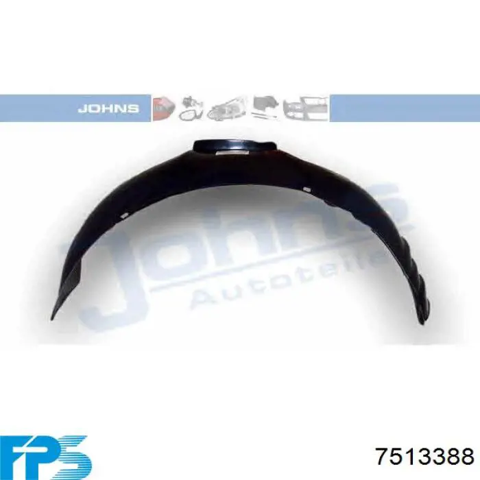 Правый подкрылок переднего крыла FPS FP7513388 цена, от 15.20 USD