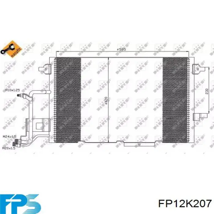 Купить FP12K207 FPS Радиатор системы охлаждения кондиционера