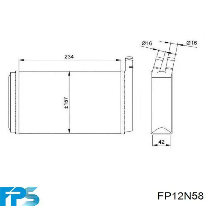 FP12N58 FPS radiador de forno (de aquecedor)