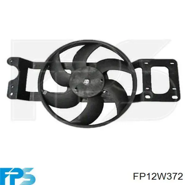 Электровентилятор охлаждения в сборе (мотор+крыльчатка) правый FP12W372 FPS