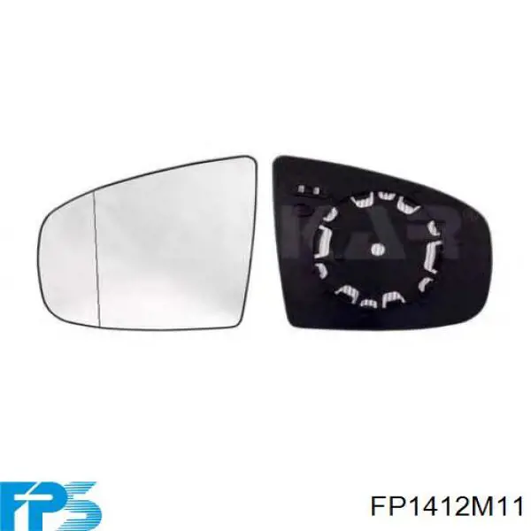 FP1412M11 FPS elemento espelhado do espelho de retrovisão esquerdo